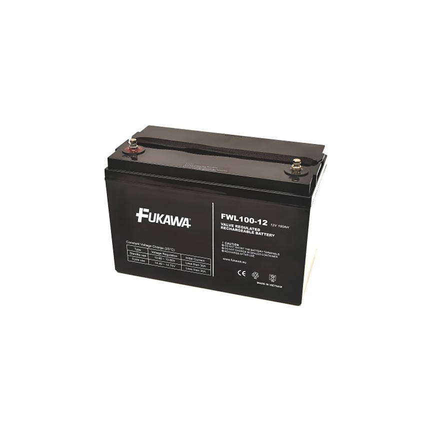FUKAWA FWL 100-12 - Batterie au plomb 12V/100 Ah/culot M6