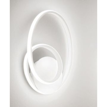 Gea Luce DIVA A BIANCO SATINATO - Applique murale à intensité variable LED DIVA LED/20W/230V blanc