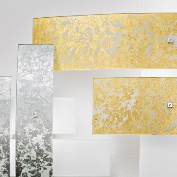 Gea Luce LARA P G oro - Plafonnier LARA 4xE27/52W/230V 91 cm doré