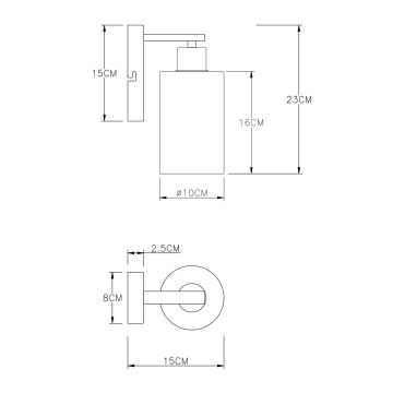 Globo - Applique murale 1xE27/60W/230V