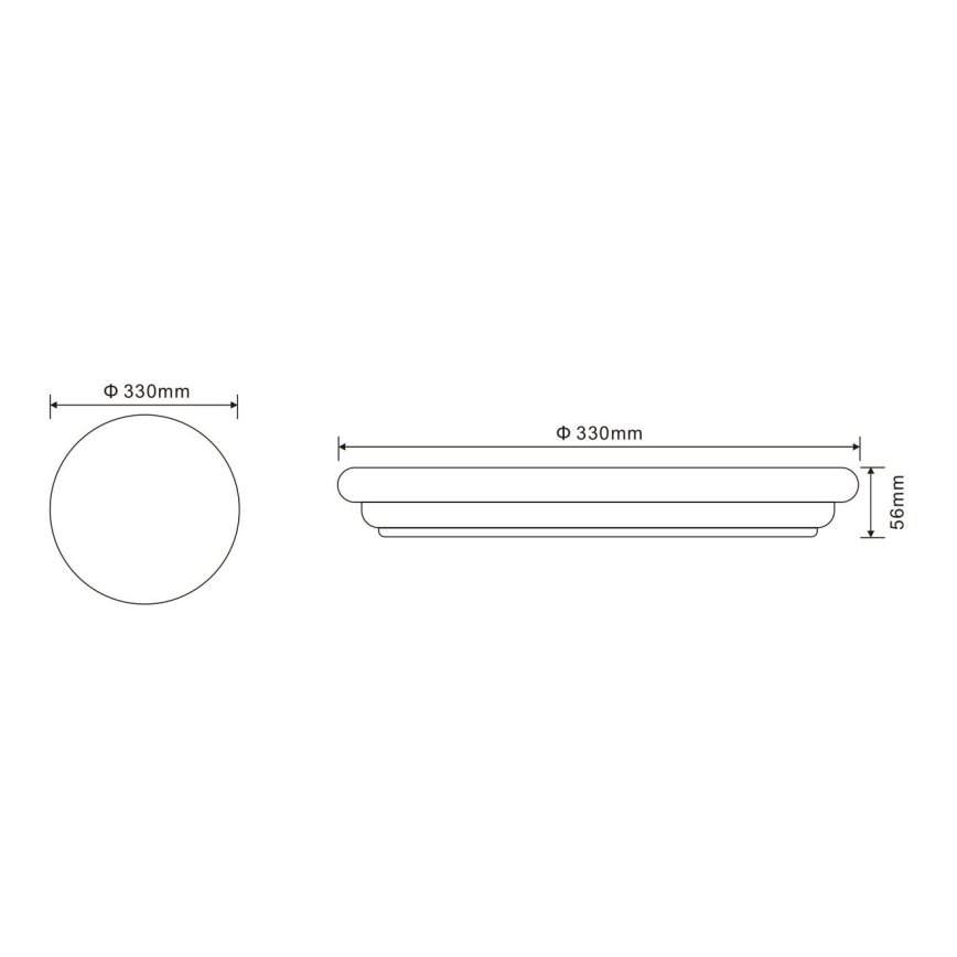 GLOBO 32118-24 - Plafonnier extérieur LED DORI 1xLED/24W/230V IP54