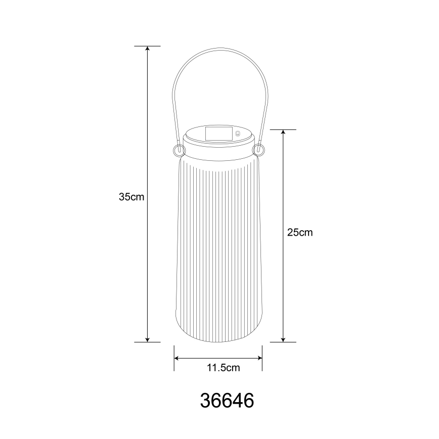 Globo - Lampe solaire 2xLED/0,5W/3V 3000K IP44