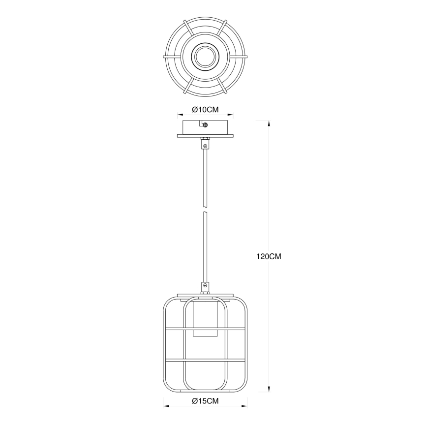 Globo - Suspension filaire 1xE27/40W/230V