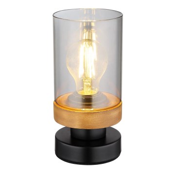 Globo - Lampe de table 1xE27/40W/230V métal/bois