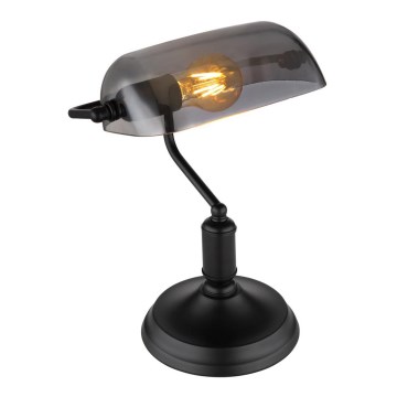 Globo - Lampe de table 1xE27/60W/230V noir