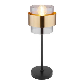 Globo - Lampe de table 1xE27/60W/230V noire/laiton