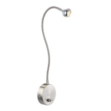 Globo - LED Petite lampe flexible LED/3W/230V chrome