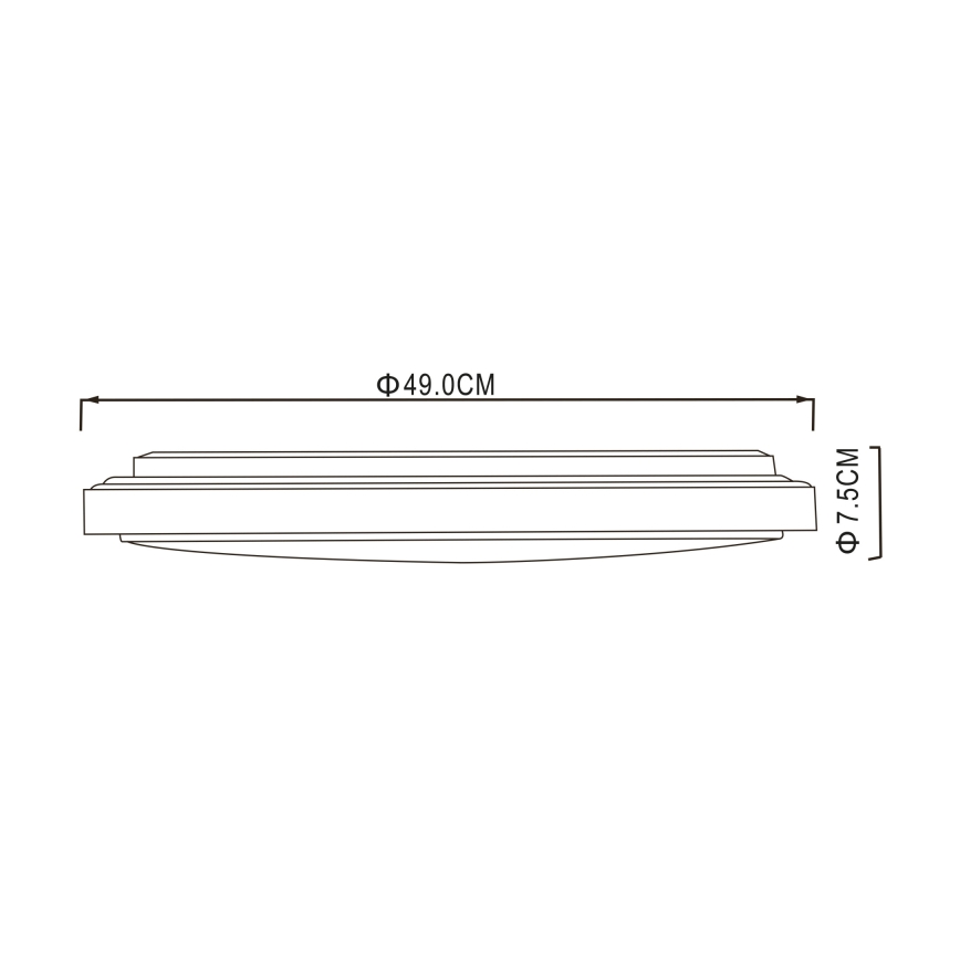 Globo - Plafonnier LED/32W/230V 3000/4000/6000K d. 49 cm