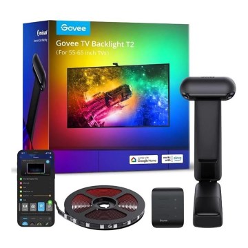 Govee - DreamView T2 DUAL TV 55-65" SMART LED rétroéclairage RGBIC Wi-Fi + télécommande