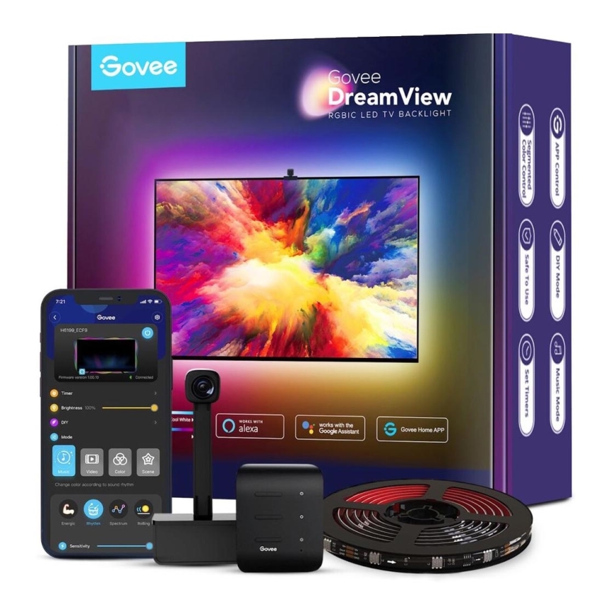 Govee - DreamView TV 55-65" SMART LED rétroéclairage RGBIC Wi-Fi