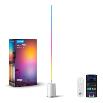 Govee - Lampadaire LED à intensité variable Lyra Smart RGBICWW 2200-6500K Wi-Fi + télécommande