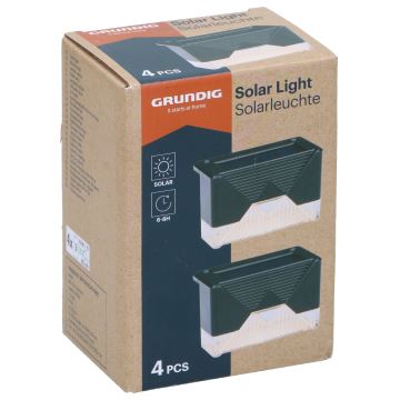 Grundig - LOT 4x Applique murale solaire LED/1,2V IP44