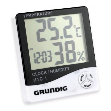 Grundig - Station météo avec alarme 1xAAA