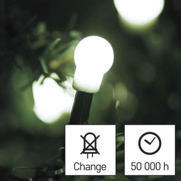 Guirlande de Noël LED extérieur 200xLED/8 modes 25m IP44 blanc froid