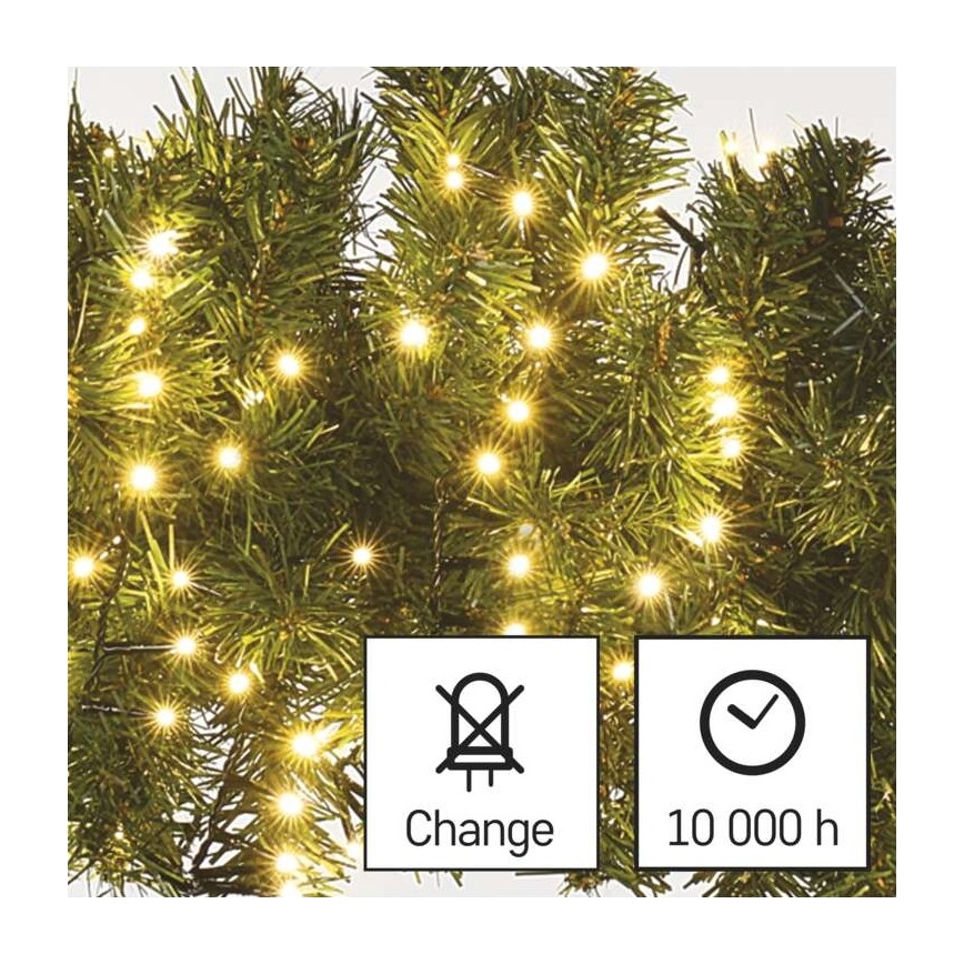 Guirlande de Noël LED extérieur 400xLED/13m IP44 blanc chaud