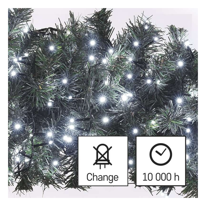 Guirlande de Noël LED extérieur 600xLED/17m IP44 blanc froid