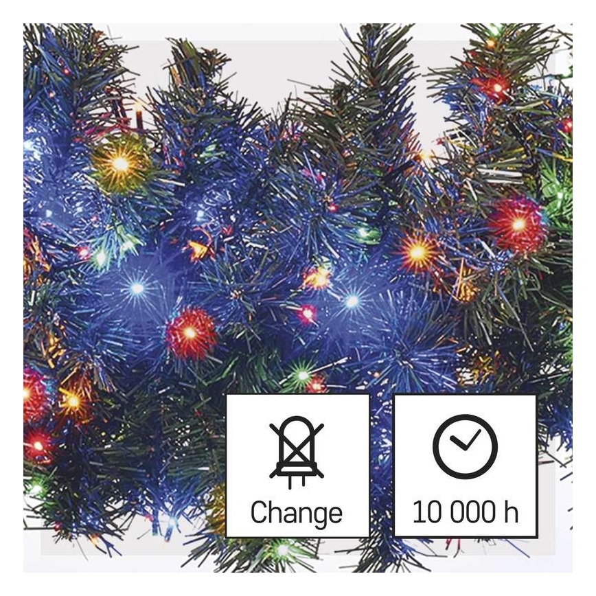 Guirlande de Noël LED extérieur 600xLED/17m IP44 multicolore