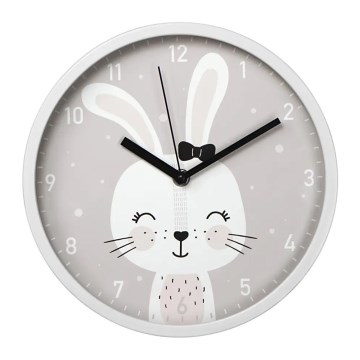 Hama - Horloge murale pour enfants 1xAA lapin