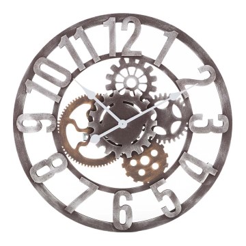 Horloge murale 1xAA d. 60 cm bois