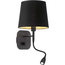 Ideal Lux - Lampe murale flexible NORDIK 1xE14/40W + LED/1,5W/230V