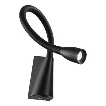 Ideal Lux - Petite lampe flexible LED GOOSE LED/3W/230V noir