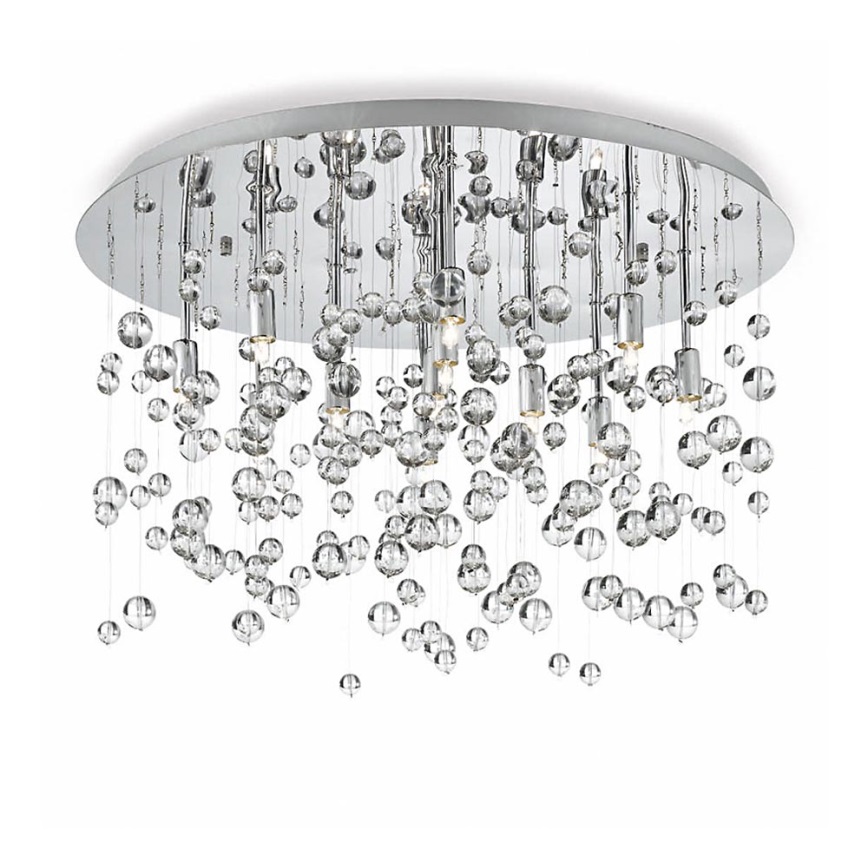 Ideal Lux - Plafonnier NEVE 8xG9/3W/230V d. 40,5 cm chrome