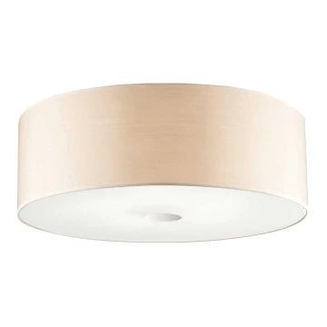 Ideal Lux - Plafonnier WOODY 4xE27/60W/230V d. 50 cm beige