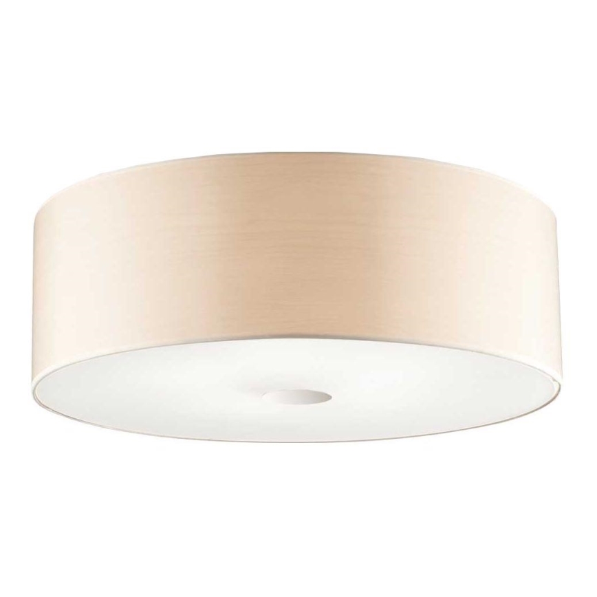 Ideal Lux - Plafonnier WOODY 4xE27/60W/230V d. 50 cm beige