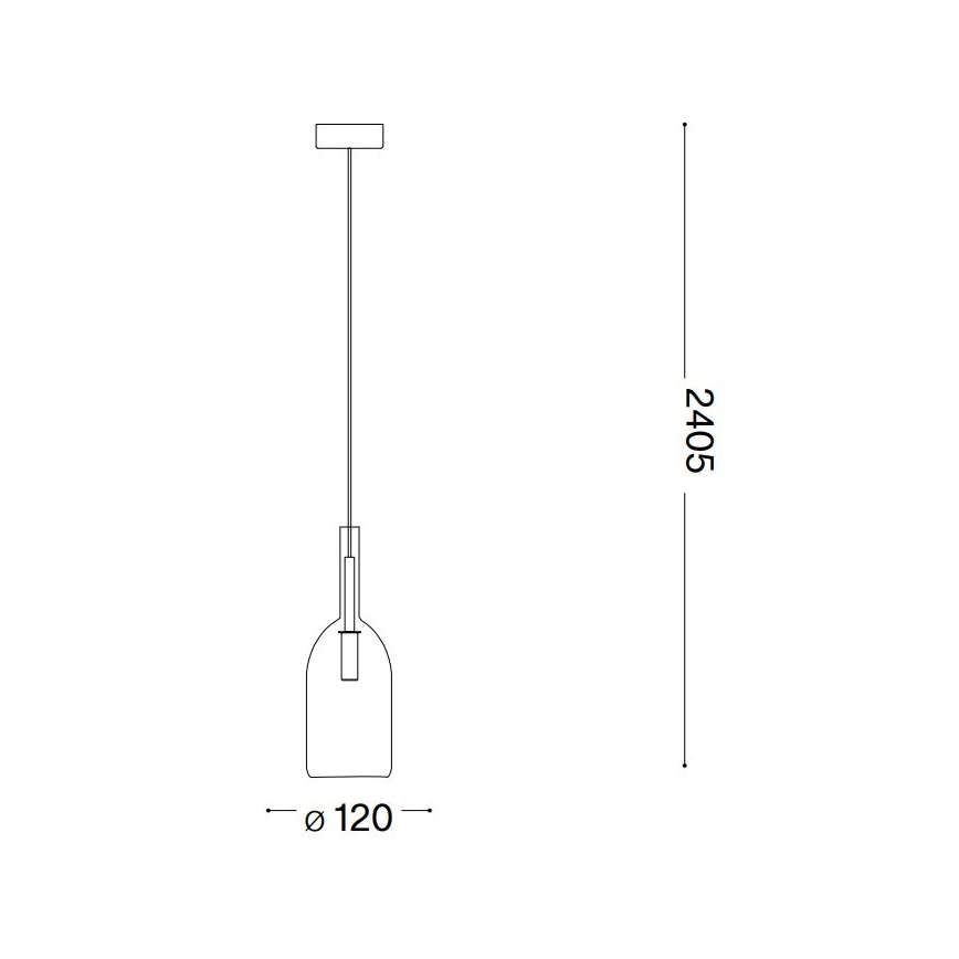 Ideal Lux - Suspension filaire EMPIRE 1xG9/3W/230V