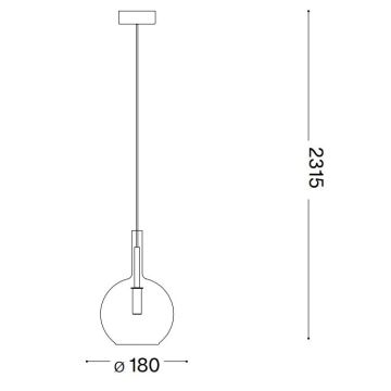 Ideal Lux - Suspension filaire EMPIRE 1xG9/3W/230V