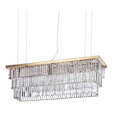 Ideal Lux – Suspension filaire en cristal MARTINEZ 8×E14/40W/230V