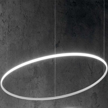 Ideal Lux - Suspension filaire HULAHOOP LED/46W/230V d. 100 cm blanc