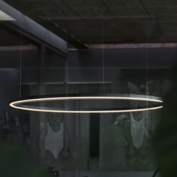 Ideal Lux - Suspension filaire ORACLE LED/89W/230V d. 150 cm noir