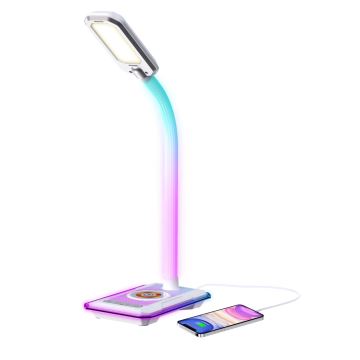 Lampe de table LED RGBW à intensité variable avec Qi charge 30W/230V 3000K/4000K/5000K blanc