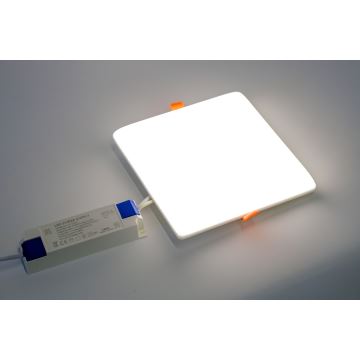 Immax NEO 07110KD - LOT 3x Luminaire de salle de bain encastrable à intensité variable PRACTICO LED/24W/230V Tuya IP44 + télécommande