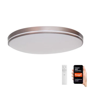 Immax NEO 07150-C40 - Plafonnier LED à intensité variable NEO LITE AREAS LED/24W/230V Tuya Wi-Fi marron + télécommande