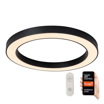 Immax NEO 07210L - Plafonnier à intensité variable LED PASTEL LED/68W/230V 95 cm noir Tuya + télécommande