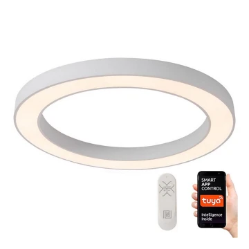 Immax NEO 07213L - Plafonnier à intensité variable LED PASTEL LED/68W/230V 95 cm blanc Tuya + télécommande