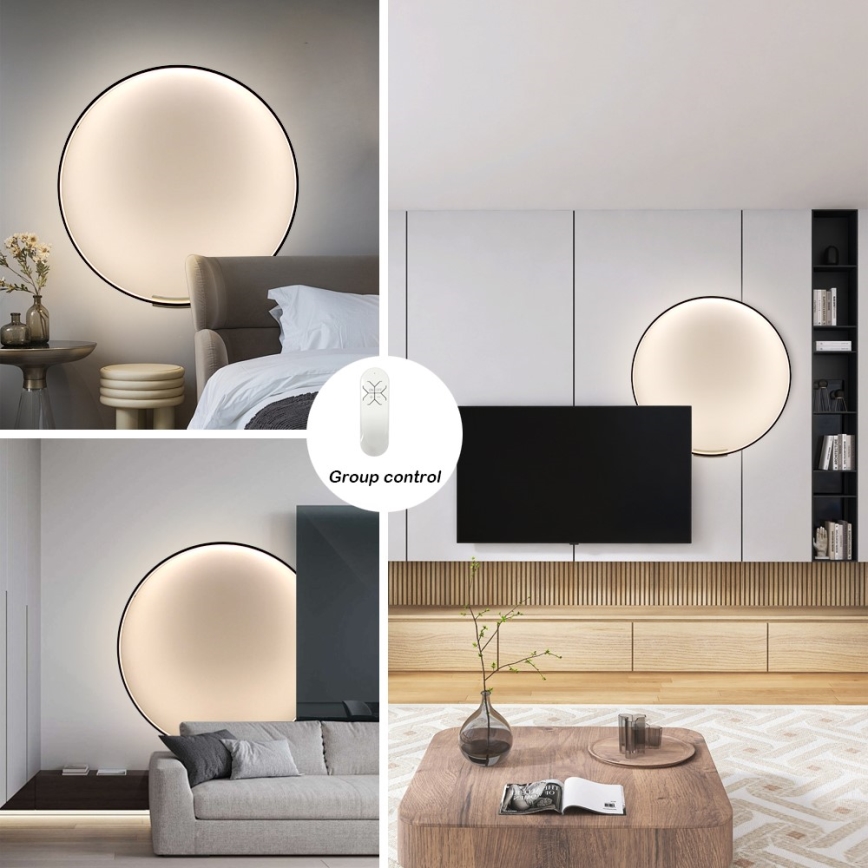 Immax NEO 07245-80 - Applique murale à intensité variable FINO LED/50W/230V 2700-6500K 80 cm Tuya + télécommande