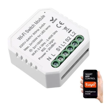 Immax NEO 07516L - Télécommande connectée NEO LITE V3 2-boutons Wi-Fi Tuya
