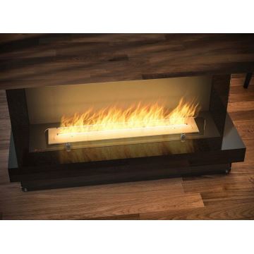 InFire - Cheminée encastrée BIO 100x45 cm 3kW noire