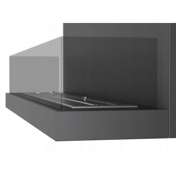 InFire - Cheminée encastrée BIO 120x50 cm 5kW noire