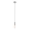 ITALUX - Suspension filaire MODERNA 1xE27/60W/230V chrome