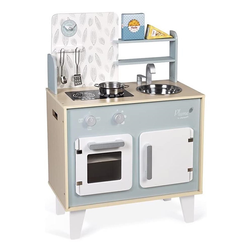 Smartwo Accessoire Cuisine Enfant en Bois Jouet de Casseroles et