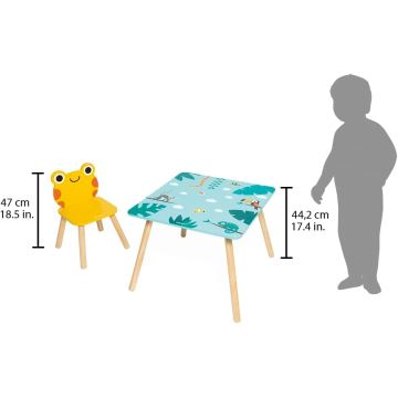 Janod - Table en bois avec chaises TROPIK