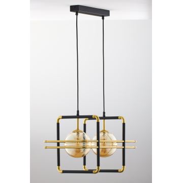 Jupiter 2026 - Suspension filaire FIORI 2xG9/10W/230V noir/doré/beige