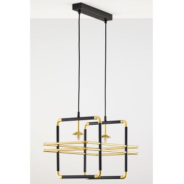 Jupiter 2026 - Suspension filaire FIORI 2xG9/10W/230V noir/doré/beige