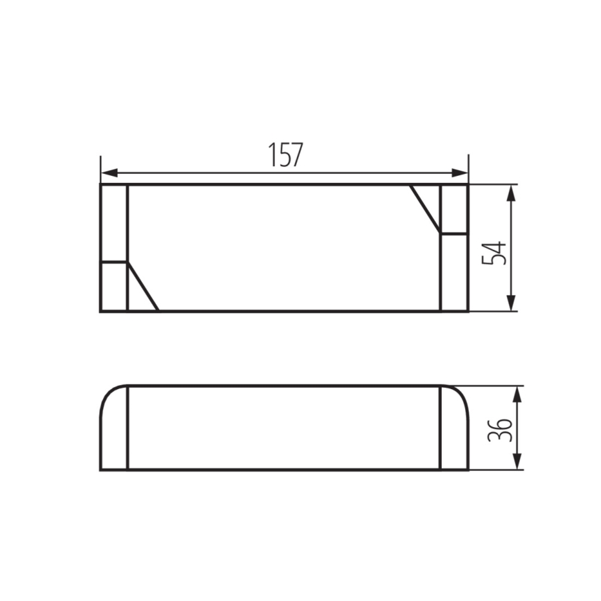 Transformateur électronique LED 60W/24V