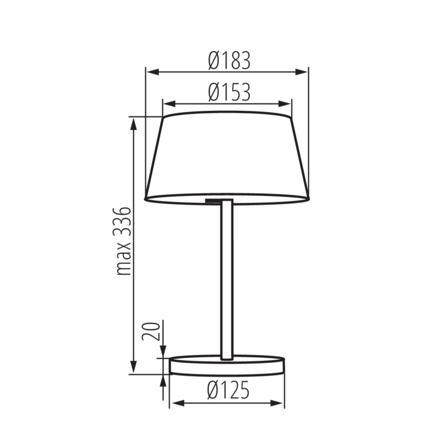 Lampe de table LED DAIBO LED/7W/230V noir