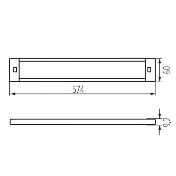 Éclairage de meuble LED à intensité variable avec détecteur de mouvement DAXA LED/9W/24V 3000/4000/5500K